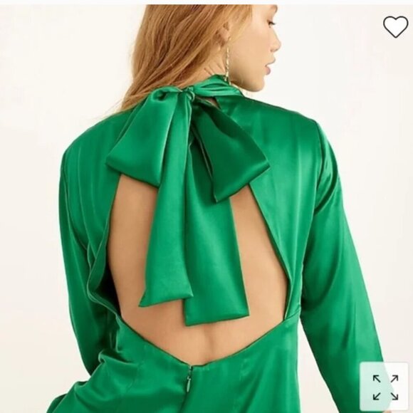 J. Crew Green Backless Dress - Picture 4 of 12